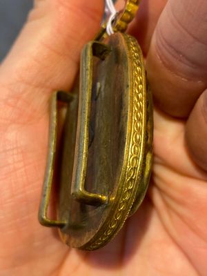 A pair of Chinese gilt-bronze belt ornaments with moss agate, Qianlong — 照片 7
