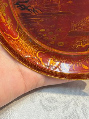 A pair of Chinese gilt lacquer plates, Ya 衙 mark, Kangxi — photo 13