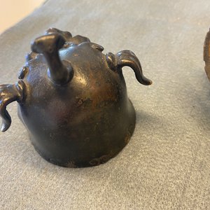 A pair of Chinese gilt-lacquered bronze Chinese 'luduan' censers, Ming — photo 37