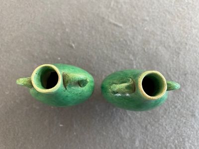 A pair of Chinese green-glazed miniature vases, Ming — photo 4