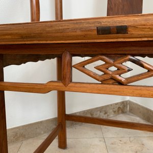 A pair of Chinese huanghuali wood chairs, Republic, 20th C. — 照片 31