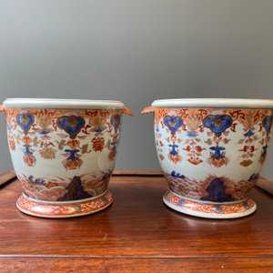 A pair of Chinese Imari-style wine bottle coolers, Qianlong — 照片 8
