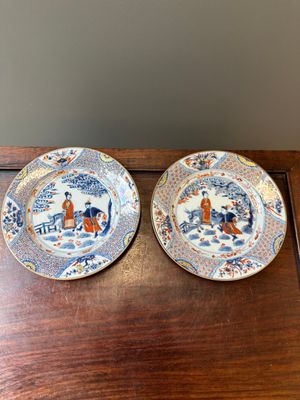 A pair of Chinese Imari-style 'Xi Xiang Ji' plates, Kangxi — photo 1