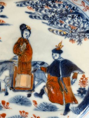 A pair of Chinese Imari-style 'Xi Xiang Ji' plates, Kangxi — photo 10