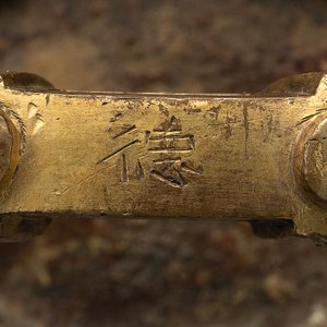 A pair of Chinese imperial gilt-bronze stirrups with dragons, De 德 mark, 18th C. — foto 8