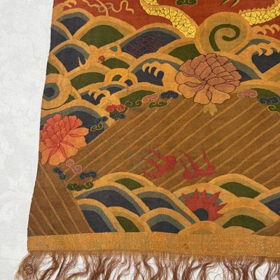 A pair of Chinese kesi 'Dragons and Cranes' panels — photo 21
