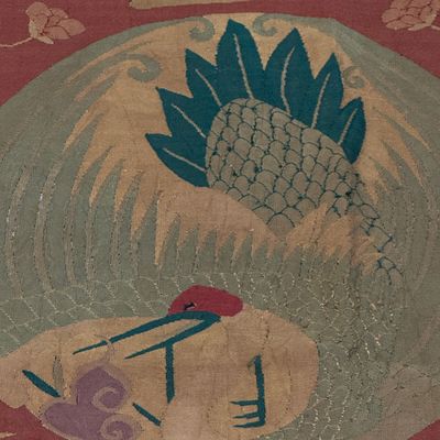 A pair of Chinese kesi 'Dragons and Cranes' panels — photo 29