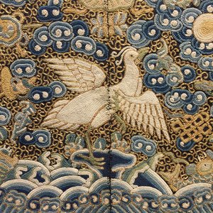 A pair of Chinese kesi rank badges with wild geese, 18/19th C. — 照片 7