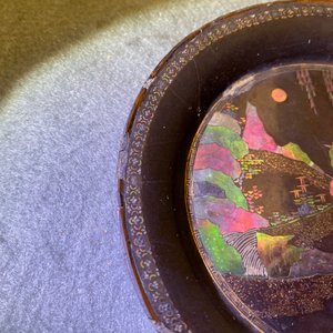A pair of Chinese lac burgauté saucer dishes, Kangxi — 照片 22