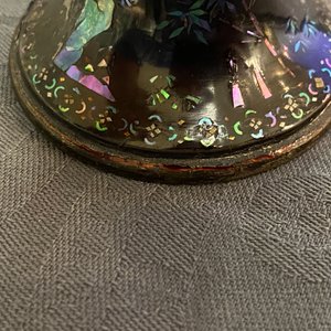 A pair of Chinese lac burgauté stem cups, Kangxi — 照片 16