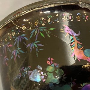 A pair of Chinese lac burgauté stem cups, Kangxi — 照片 21