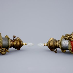 A pair of Chinese mandarin vases with bronze lamp mounts, 18/19th C. — photo 7