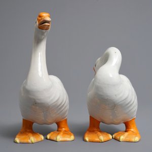 A pair of Chinese models of geese, Qianlong/Jiaqing — 照片 3