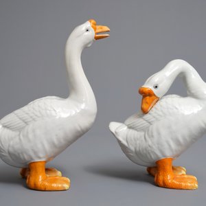 A pair of Chinese models of geese, Qianlong/Jiaqing — 照片 4