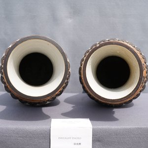 A pair of Chinese Nanking crackle-glazed vases with Li Tieguai, 19th C. — 照片 13