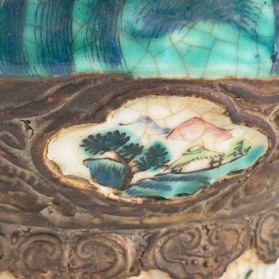 A pair of Chinese Nanking famille rose 'Warriors' vases — photo 3