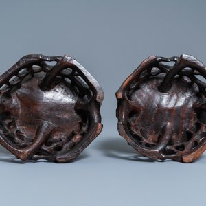 A pair of Chinese octagonal 'trigrams' bowls, Tongzhi mark and of the period — photo 9