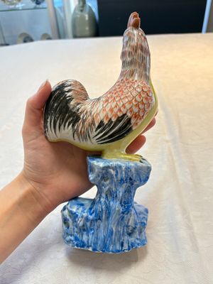 * A pair of Chinese polychrome-glazed models of roosters, 18/19th C. — foto 11