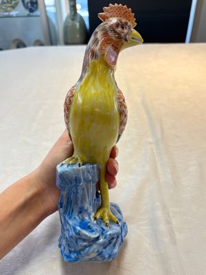 * A pair of Chinese polychrome-glazed models of roosters, 18/19th C. — foto 12