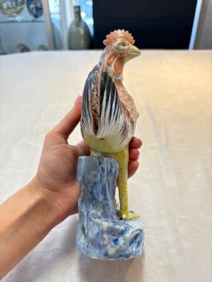 * A pair of Chinese polychrome-glazed models of roosters, 18/19th C. — foto 4
