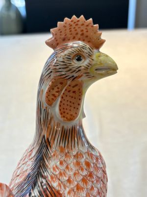 * A pair of Chinese polychrome-glazed models of roosters, 18/19th C. — foto 7