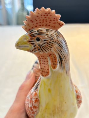 A pair of Chinese polychrome-glazed models of roosters, 18/19th C. — photo 8