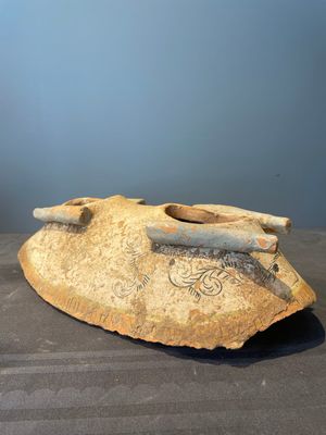 A pair of Chinese polychrome-painted terracotta camels with saddles, Tang — 照片 25