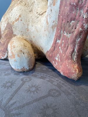 A pair of Chinese polychrome-painted terracotta camels with saddles, Tang — 照片 64