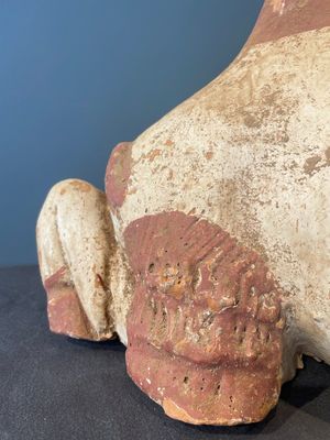 A pair of Chinese polychrome-painted terracotta camels with saddles, Tang — 照片 66