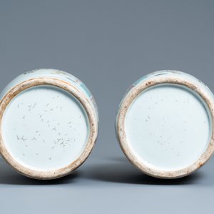 A pair of Chinese qianjiang cai vases, 19/20th C. — 照片 6