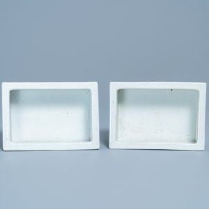 A pair of Chinese rectangular famille rose jardinières, 19th C. — 照片 6