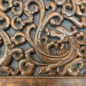 A pair of Chinese reticulated carved wooden panels, 18/19th C. — 照片 12