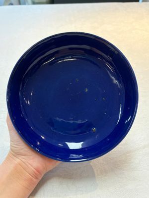 A pair of Chinese sacrificial blue-glazed plates, Guangxu mark and of the period — photo 1