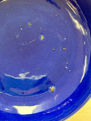 A pair of Chinese sacrificial blue-glazed plates, Guangxu mark and of the period — photo 2