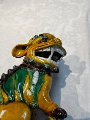 A pair of Chinese sancai-glazed Buddhist lions, Kangxi mark, 19th C. — photo 10