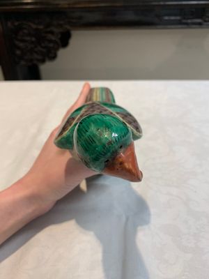A pair of Chinese sancai-glazed parrots, 19th C. — photo 6