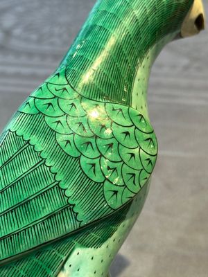 A pair of Chinese sancai parrots, Kangxi — foto 6