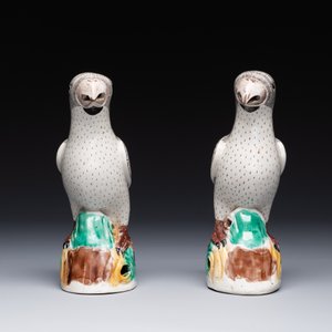 A pair of Chinese sancai parrots, Kangxi — foto 5