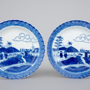 A pair of Chinese Schevening or Nabeshima plates, prob. Ca Mau shipwreck, ca. 1720 — photo 1
