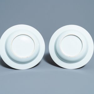 A pair of Chinese Scottish market Ross of Balnagowan armorial soup plates, Qianlong — 照片 3