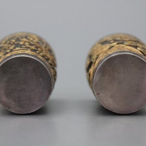 A pair of Chinese silver and gold cups, ca. 1900 — photo 1