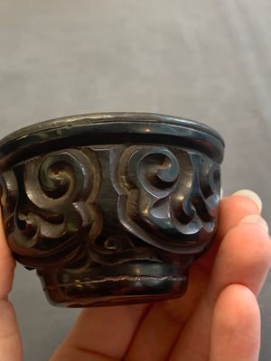 A pair of Chinese silver-lined tixi lacquer cups, Ming — photo 10