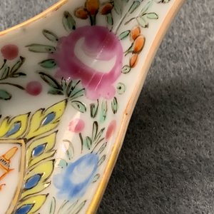 A pair of Chinese Thai market Bencharong spoons, 19th C. — 照片 10