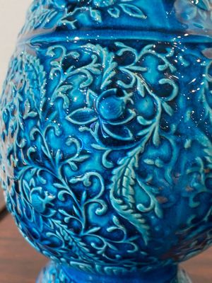 A pair of Chinese turquoise-glazed 'lotus' vases, 19th C. — 照片 14