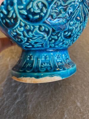 A pair of Chinese turquoise-glazed 'lotus' vases, Republic — 照片 9