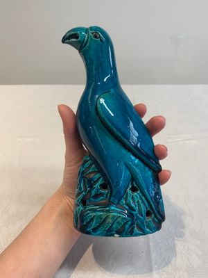 A pair of Chinese turquoise-glazed parrots, 19th C. — foto 12