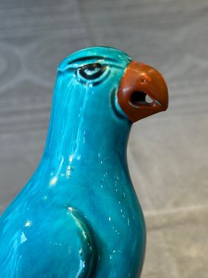 A pair of Chinese turquoise-glazed parrots, 19th C. — 照片 12