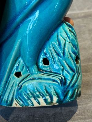 A pair of Chinese turquoise-glazed parrots, 19th C. — 照片 9