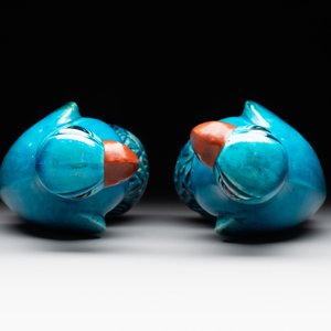 A pair of Chinese turquoise-glazed parrots, 19th C. — 照片 6