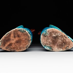 A pair of Chinese turquoise-glazed parrots, 19th C. — 照片 7